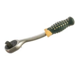 Реверсивная усиленная изогнутая трещотка с резиновой ручкой 1/2 ROCKFORCE RF-802422 