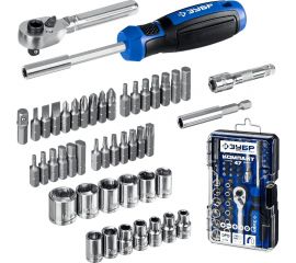 Компакт-47 набор: отвертка-битодержатель с насадками 47 шт ЗУБР 25283-H47_z01 