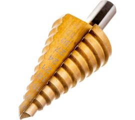 Сверло ступенчатое (9-36 мм; HSS TiN; трехгранный хвостовик) ТУНДРА 5570237 