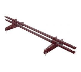 Трубчатый снегозадержатель Borge 1,5 м, 2 опоры, красное вино RAL 3005 01.010.15.04.02.100.3005 