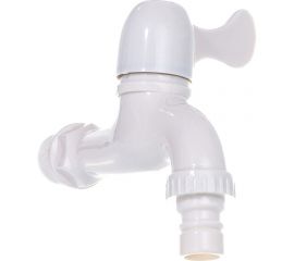 Пластиковый водоразборный кран Terma белый 66454 