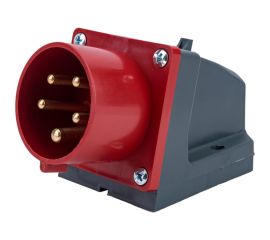 Стационарная вилка IEK 515 3Р+РЕ+N 16А 380В IP44 PSR52-016-5 