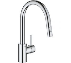 Смеситель для мойки Grohe Eurosmart Cosmopolitan с выдвижным аэратором, высокий излив 31481001 