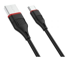USB-кабель Borofone BX17 Enjoy AM-Type-C 1 метр, 3A, ПВХ, черный 23752-BX17tBK 
