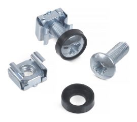 Винт с шайбой и гайкой M6 для крепления 19" оборудования Cabeus 50 шт SH-J014 