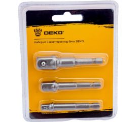 Набор адаптеров под биты (3 шт; 1/2""; 1/4""; 3/8"") DEKO 065-0762 