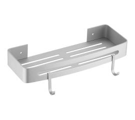 Полочка с крючками FASHUN алюминий, металлик A7336-17 