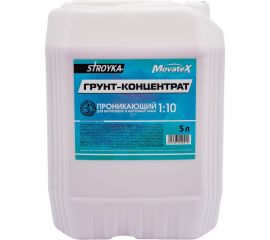 Грунт-концентрат для наружных и внутренних работ Movatex Stroyka 5 л Т31711 