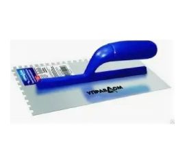 Зубчатая гладилка Управдом стальная, с деревянной ручкой, 280x130 мм 4100001474 