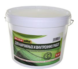 Водоэмульсионная краска для наружных и внутренних работ Movatex elite 14 кг Т11886 
