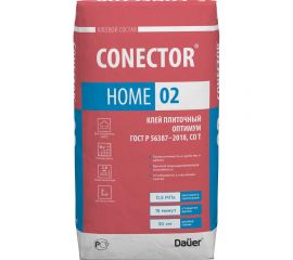Плиточный клей Dauer оптимум conector home 02 25 кг 31812 