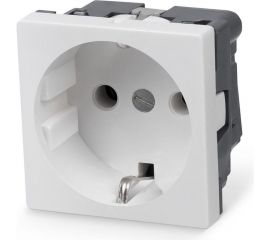 Электрическая розетка Cabeus Mosaic 45x45, нем. ст., 2K+3, 16A, белая (в сборе) ME45-WH 