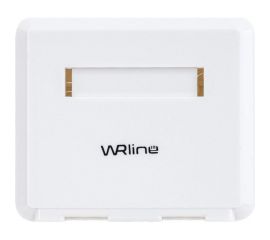 Корпус настенной розетки WRline WR-MB-2 для установки 2-х вставок типа Keystone Jack, цвет белый 505220 