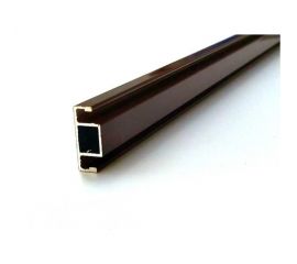 Поперечный профиль для москитной сетки с пазом под шнур KOMFORT москитные системы коричневый, 0.8 м ППП006 