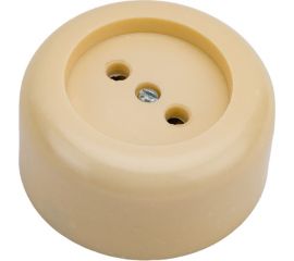 Розетка ООО Ливны-Электро РА 10-007 круглая, слоновая кость РА 1711 
