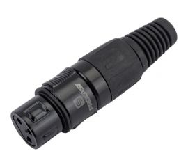 Разъем PROCAST cable XLR6/Female XLR female, черный НФ-00000430 