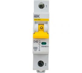 Автоматический выключатель IEK ВА47-60M 1Р 40А 6кА D MVA31-1-040-D 