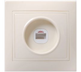 Телефонная 1местная Розетка IEK КВАРТА кремовый ETK10-K33-DM 