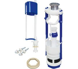 Кнопочная арматура с клапаном нижней подводки воды Хома Норкин металлическая кнока 271184 