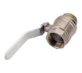 Шаровой кран STI Ду40 Ру25 муфтовый (муфта-штуцер) рычаг D160-02820 