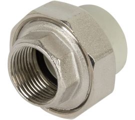 Муфта комбинированная разъемная с внутренней резьбой VALFEX PP-R серая, 20 мм х1"" 10155125Г 127-0332 