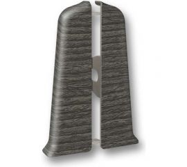 Торцевые заглушки для плинтуса DECONIKA (55 мм; 352 Каштан серый; 2 шт.) Д-П55-Тп-Ф1 352 КШТ СЕР 