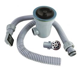 Сифон YOYO 3.5 дюйма, универсальный, с переливом и фильтр-стаканом, для каменной/нержавеющей мойки 901685 