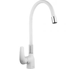 Смеситель для кухни FRAP F4453-03 высокий излив, белый 535334 