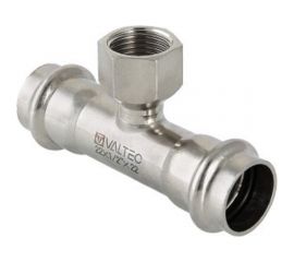 Тройник из нержавеющей стали VALTEC с внутренней резьбой, 18х3/4 VTi.932.I.180518 