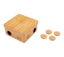 Распаячная коробка IEK км 100x100x50мм о/к ip54 8 вв. сосна UKO31-100-100-050-K34-54 