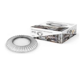 Светильник, Круг, Хром, Gu5.3 Gauss Metal Exclusive CA064 