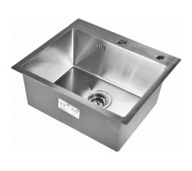 Комплект мойка для кухни WISENT из нержавеющей стали с раздвижным коландером, дозатором и смесителем, 50x44 см WS35044/W302644/W405A/W4998-4/WGER010 