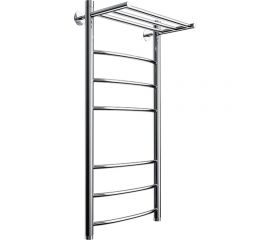 Полотенцесушитель Zox ЛЦ ДУГА-2 80х40, 1 дюйм, полка, 7 перекладин, нижнее подключение В5 535047 