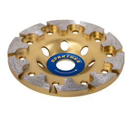 Чашка алмазная шлифовальная Т-тип серия Эксперт (125х22) ПРАКТИКА 030-924 