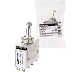 Выключатель-тумблер TDM тв1-2 2p 250 в 5 а (8c) on-off с фиксацией (2з+2р) SQ0747-0401 