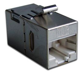 Повторитель портов LANMASTER RJ-45, экранированный, категория 6A, формата Keystone LAN-KCP45S6A 