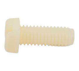 Винт с цилиндрической головкой со шлицем DINFIX DIN 84, полиамид (пластик), M6x16, 10 шт. 00-00001504 