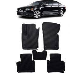 Ковры в салон автомобиля Eva Smart volvo s40 ii вариант макси 3d 2004 - 2012 эва сота серые c бежевой окантовкой 3301-B1A1-S 