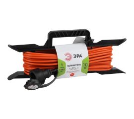 Силовой удлинитель ЭРА UFx-1-2x0.75-10m-IP44 на рамке, без заземления, 1 гнездо, 10м, ПВС, 2x0.75 Б0046820 