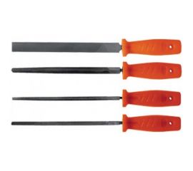 Напильники FIT IT 4 шт. 200 мм, пластиковая ручка 42705 