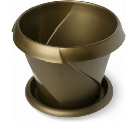 Кашпо с поддонником Martika Флориана 5.4 л, диам. 270 мм, золотое С387ЗОЛ 