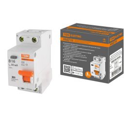 Автоматический выключатель дифференциального тока TDM 32 2P1P+N B16А 30мА 4,5кА тип АС SQ0202-0520 