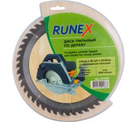 Диск пильный по дереву (230х30/32 мм; Z48) Runex 551029 