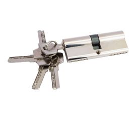 Цилиндр замка DORF ключ/ключ, компьютерный, 5 ключей, никель, 40х40 мм 00-00005742 