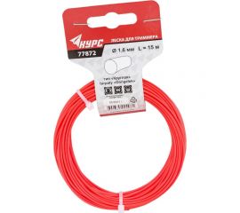 Леска для садовых триммеров (1.6 мм; 15 м; круг) КУРС 77872 