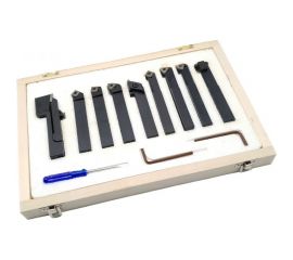 Комплект резцов со сменными пластинами (9 шт; 12х12 мм) ТЕХНОРЕАЛ МА400021515 