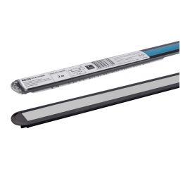 Алюминиевый профиль TDM встраиваемый черный 2206 2 м, матовый рассеиватель, 2 заглушки, 3 крепежа SQ0331-0488 