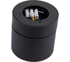 Накладной поворотный светильник truEnergy gx53 d82xh80мм ip20 черный/алюминий 21006 