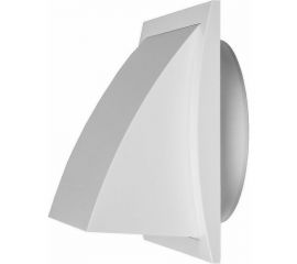 Выход стенной вытяжной с обратным клапаном (175x175 мм; с фланцем 125 мм) Эвент 175К125ФВ, белый 