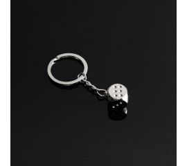 Брелок для ключей Cartage Кость на удачу, серебро 5364734 